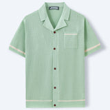 Camisa Polo con Cuello Cubano Amalfi