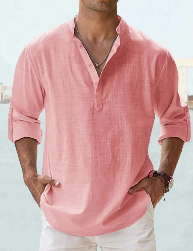 Camisa Clásica de Lino para Hombre