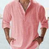 Camisa Clásica de Lino para Hombre