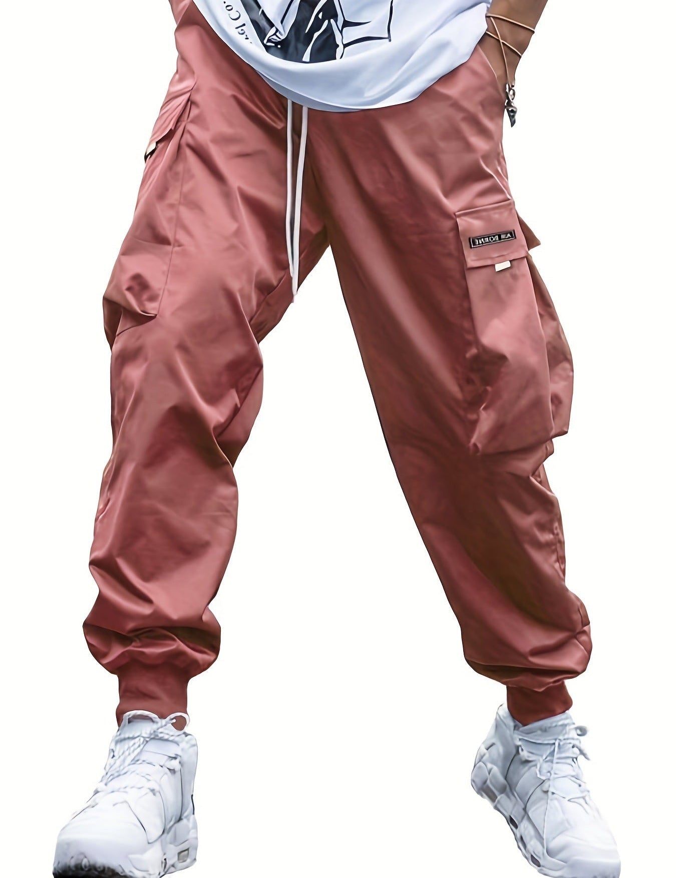 Joggers cargo para hombre con múltiples bolsillos