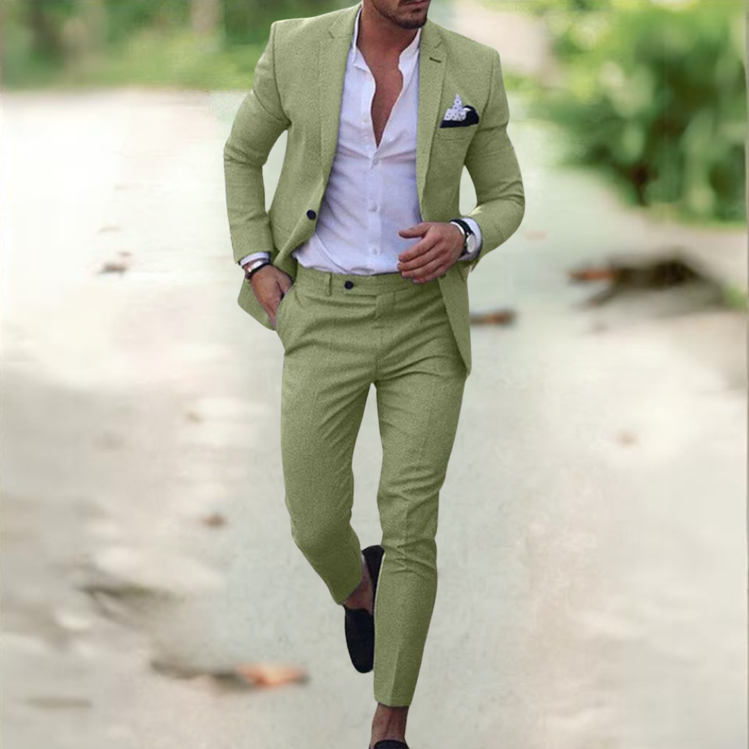 Elegante Traje de Lino para Hombre