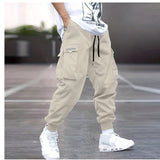 Joggers cargo para hombre con múltiples bolsillos