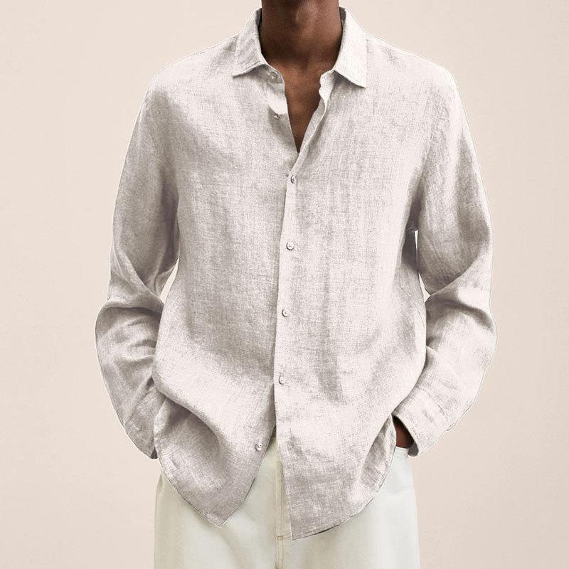 Camisa elegante de lino para hombre