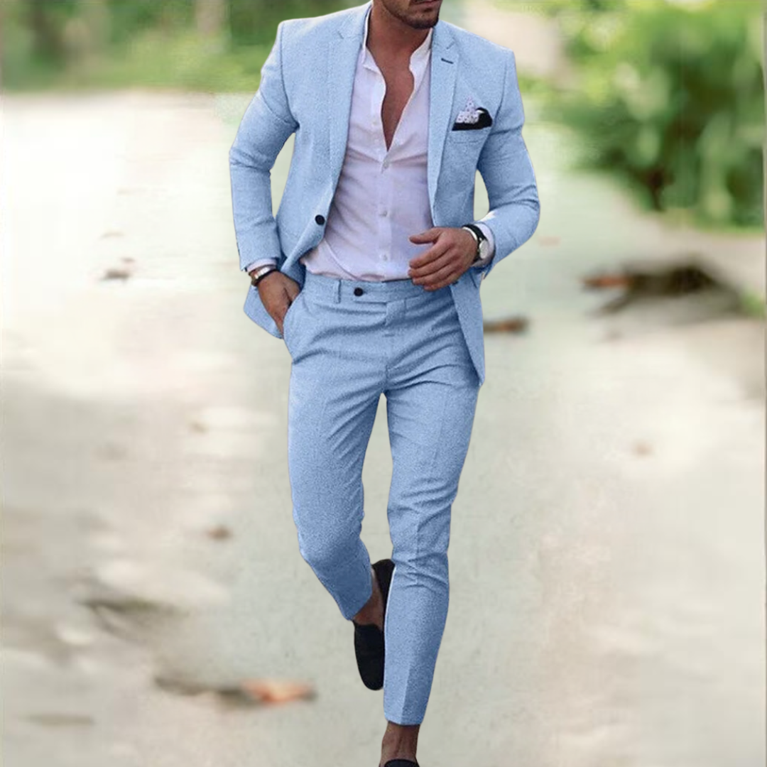 Elegante Traje de Lino para Hombre
