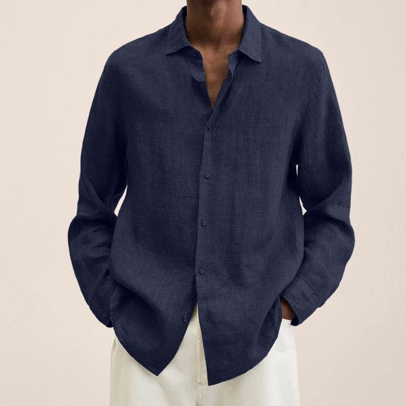 Camisa elegante de lino para hombre