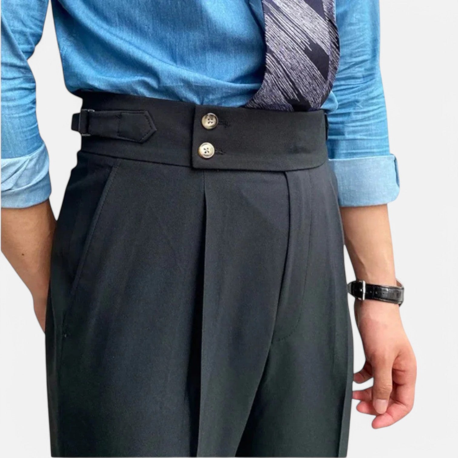 Pantalones de corte alto para hombre