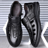 Sandalias de cuero genuino para hombre