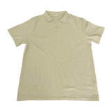 Polo de hombre con cuello en V, solapa tipo waffle y manga corta