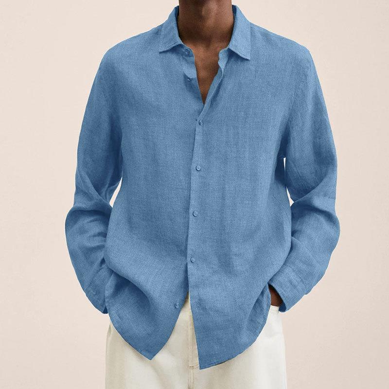 Camisa elegante de lino para hombre