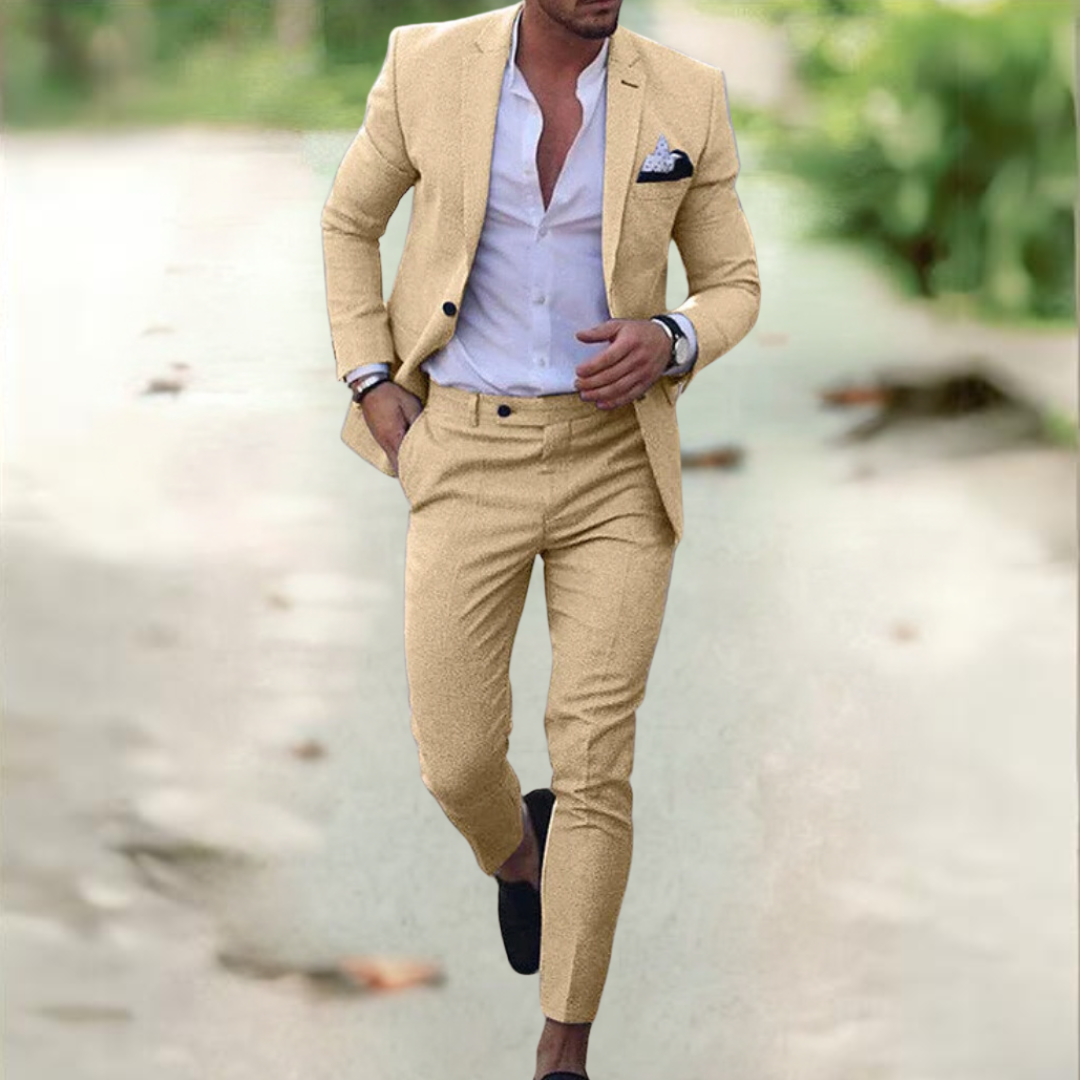 Elegante Traje de Lino para Hombre