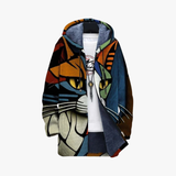 Chaqueta con capucha de gato
