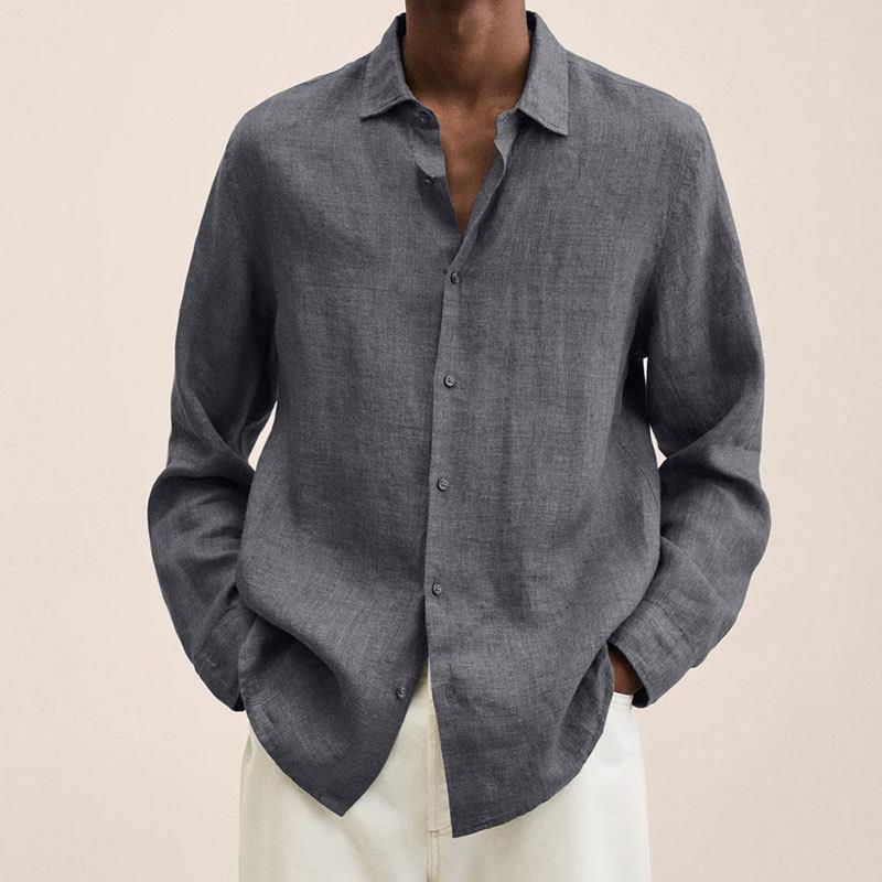 Camisa elegante de lino para hombre