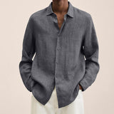 Camisa elegante de lino para hombre