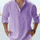 Camisa Clásica de Lino para Hombre