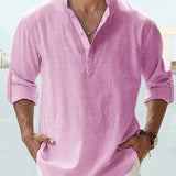 Camisa Clásica de Lino para Hombre