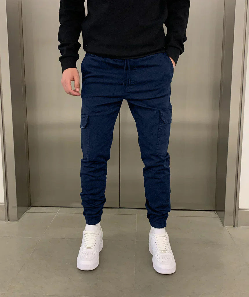Jogger cargo elástico para hombre