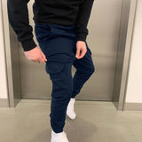 Jogger cargo elástico para hombre