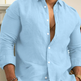Camisa de lino elegante para hombre