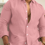 Camisa de lino elegante para hombre