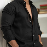 Camisa de lino elegante para hombre