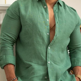 Camisa de lino elegante para hombre