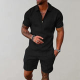 Conjunto de polo con cremallera para hombre