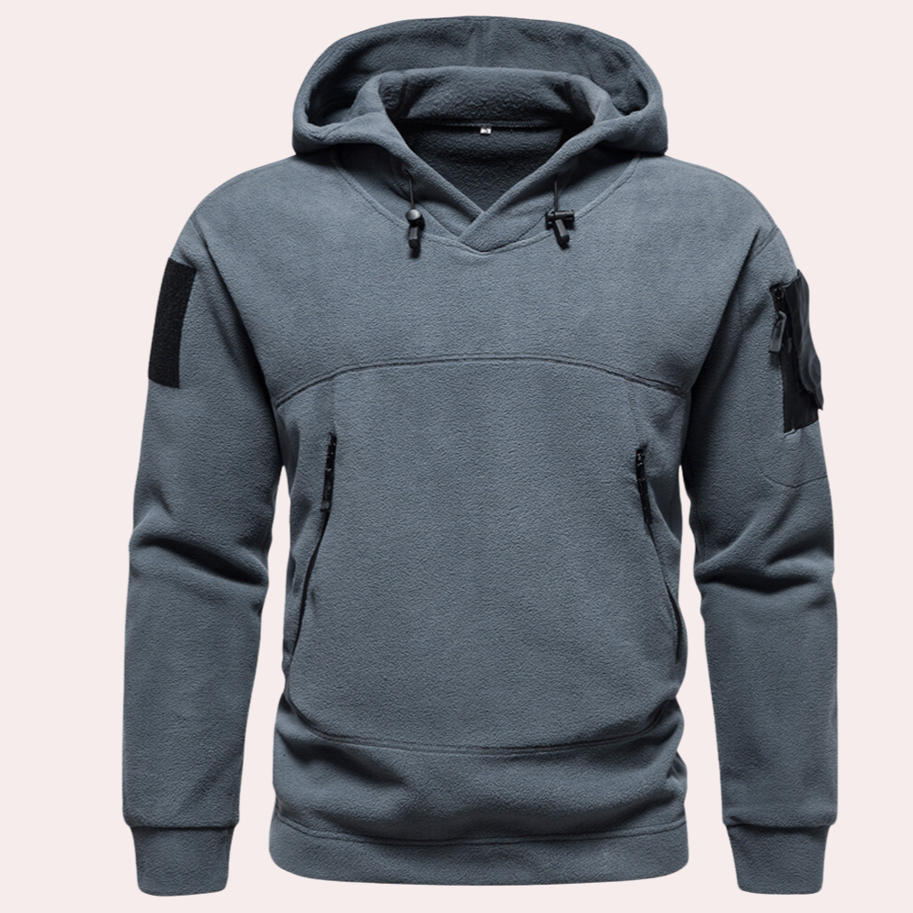 Sudadera táctica de forro polar con múltiples bolsillos