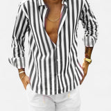 La camisa de verano a rayas Vittorio