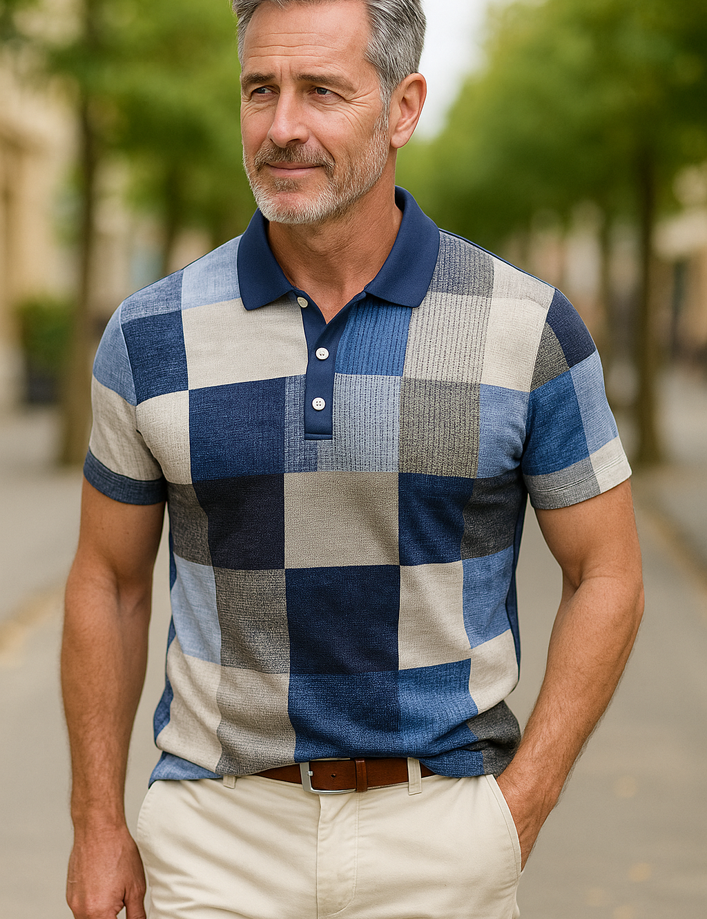Camisa Polo Clásica Exclusiva de Cuadros