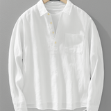 Camisa de lino transpirable con botones