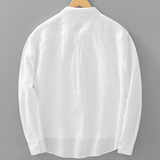 Camisa de lino transpirable con botones