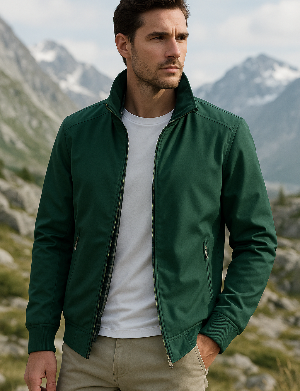 Chaqueta de verano para hombre a prueba de viento