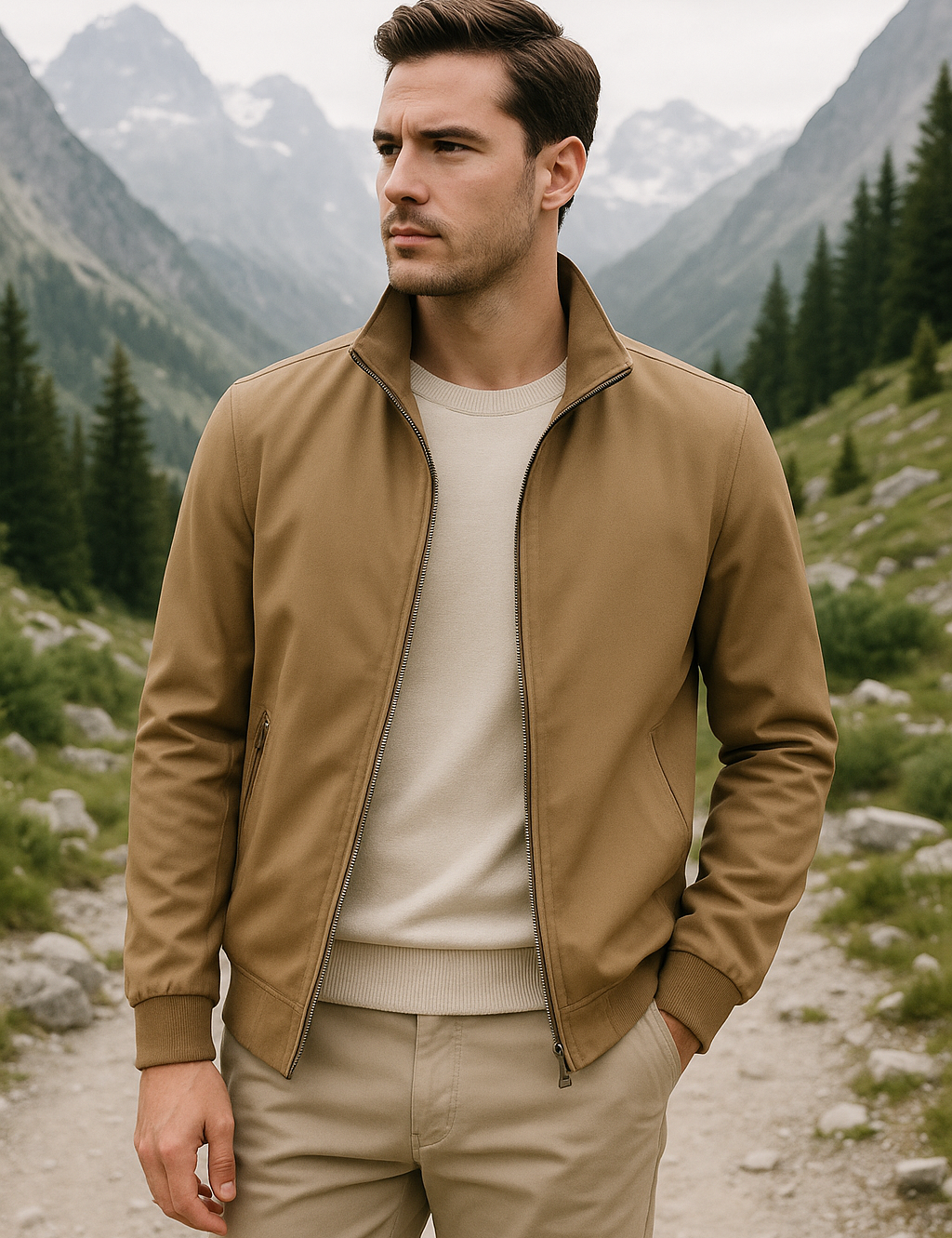 Chaqueta de verano para hombre a prueba de viento
