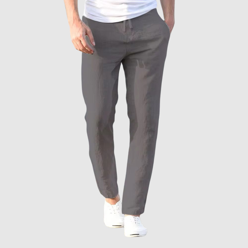 Pantalones de lino relajados