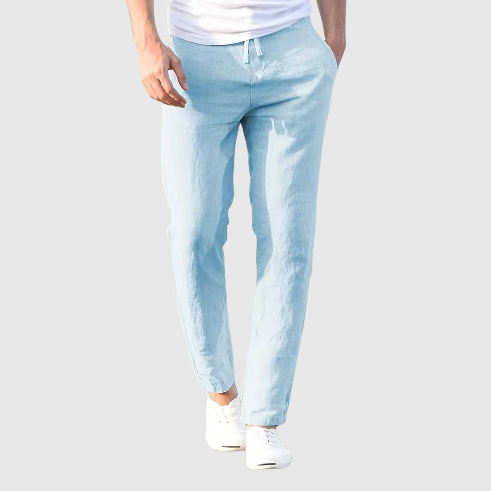 Pantalones de lino relajados