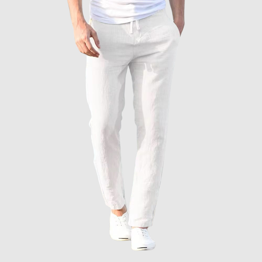 Pantalones de lino relajados