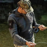 Sudadera táctica de forro polar con múltiples bolsillos