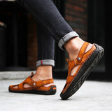 Sandalias de verano para hombre con punta cerrada