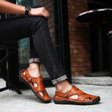 Sandalias de verano para hombre con punta cerrada