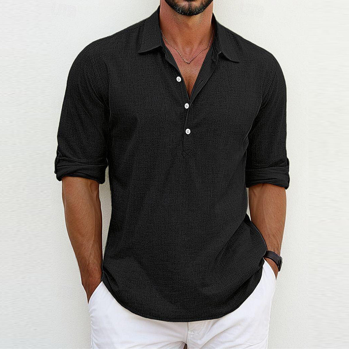 Camisa Polo Clásica de Lino