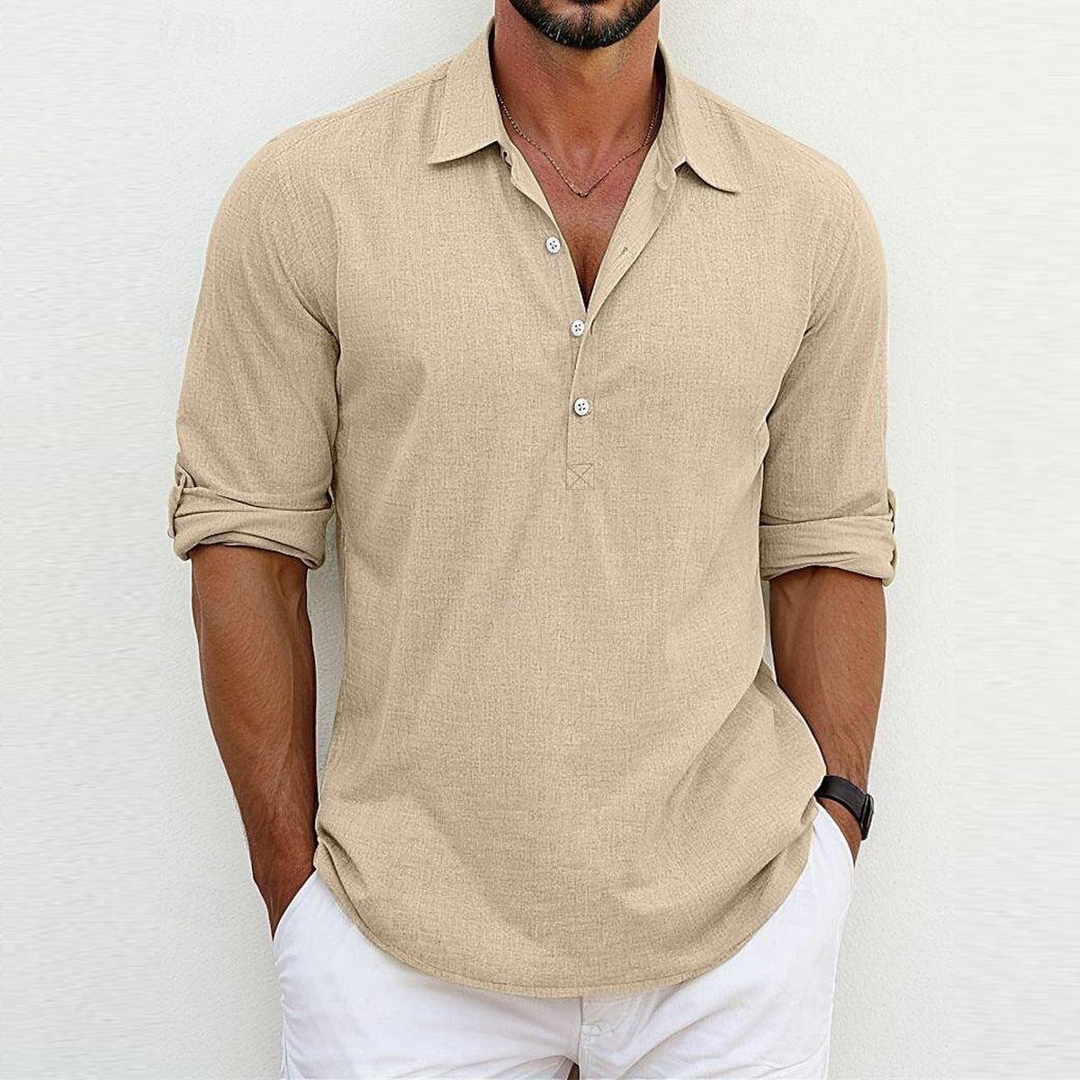 Camisa Polo Clásica de Lino