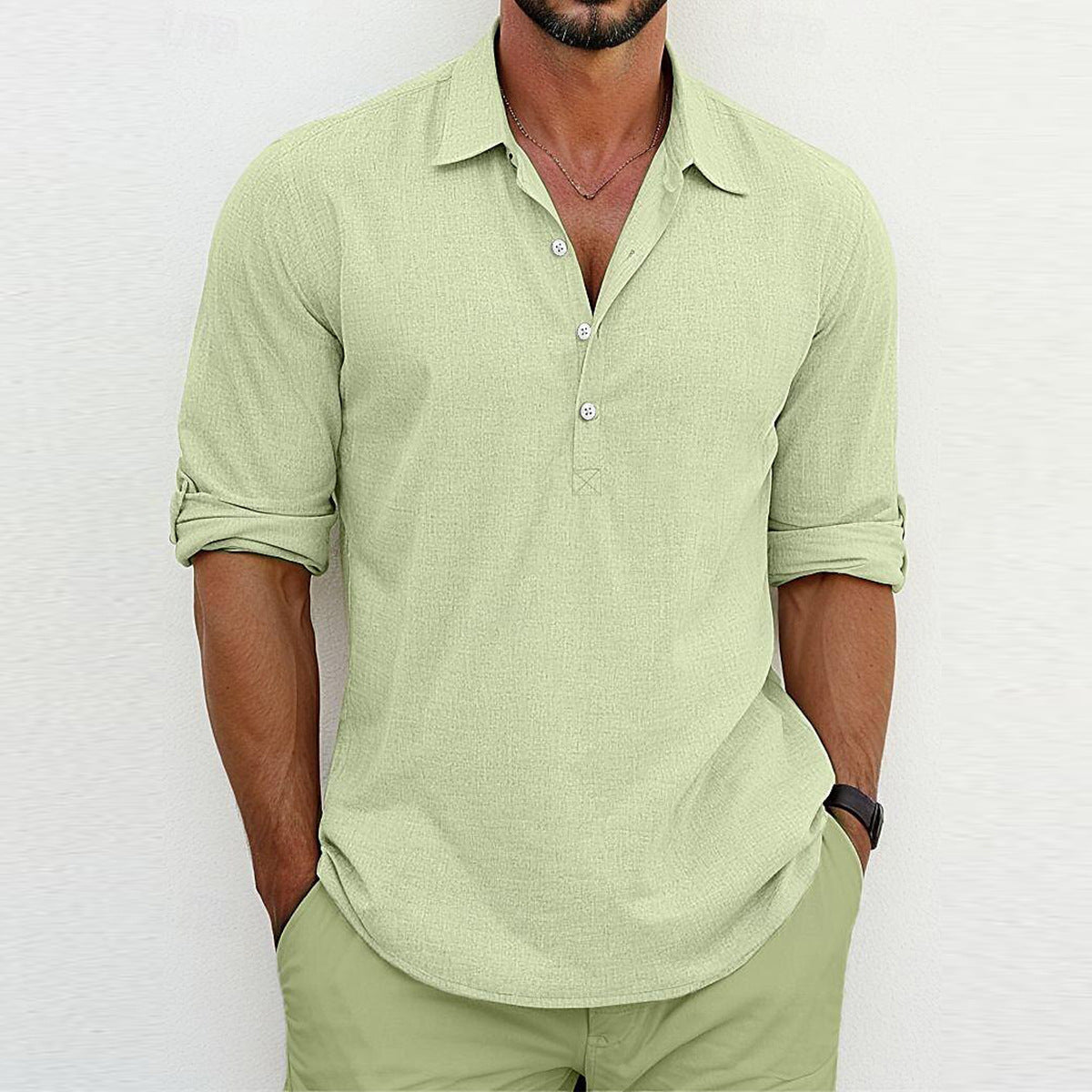 Camisa Polo Clásica de Lino