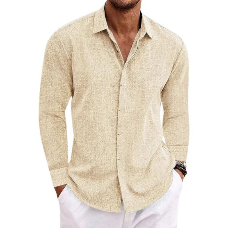 Stev | Camisa de lino de manga larga