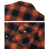 Chaqueta de cuadros para hombre con forro de vellón