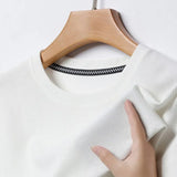 Camiseta de verano para hombre de punto waffle con cuello redondo – camiseta casual ligera