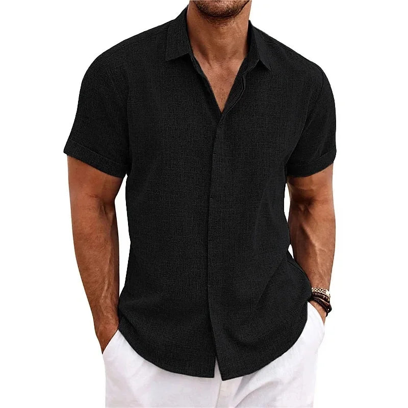 Camisa de lino de verano Luca para hombre
