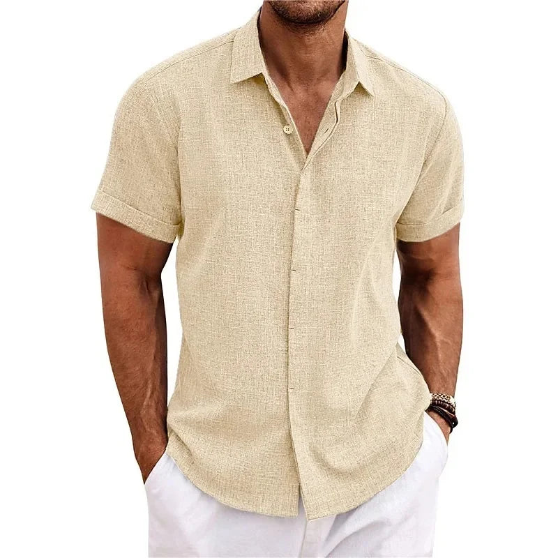 Camisa de lino de verano Luca para hombre