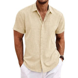 Camisa de lino de verano Luca para hombre