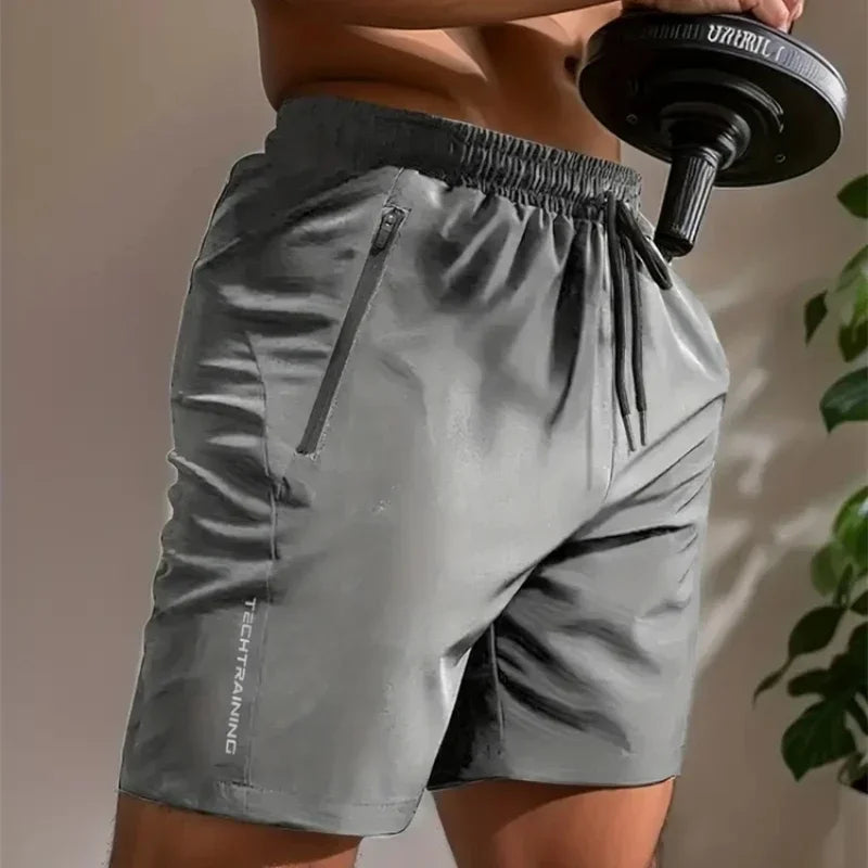 Pantalones cortos de gimnasio para hombre de secado rápido