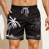 Pantalones cortos de playa para hombre con estampado 3D de palmera de coco